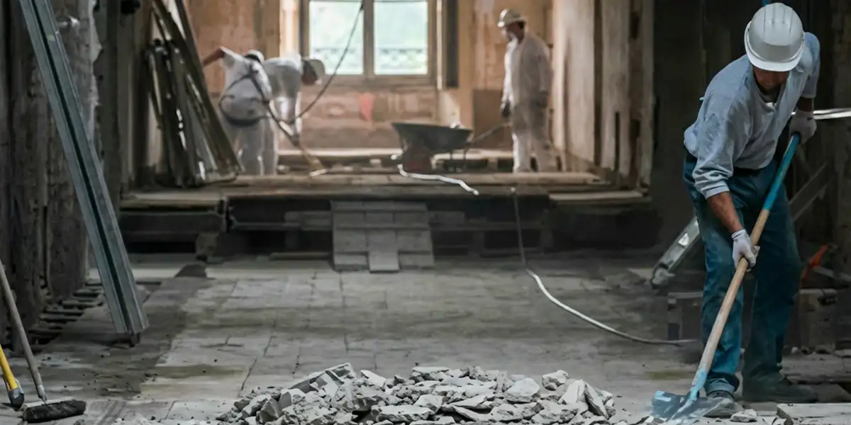 fire damage restoration professionals performing structural cleanup and restoration after a fire in Spokane, WA